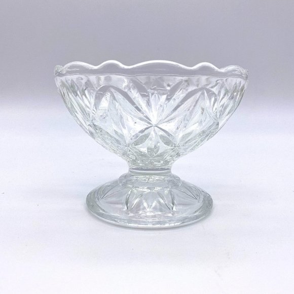 Vintage 1960s Anchor Hocking Pedestal Cups - Set of 5 Vintage Glass Cups - Picture 5 of 7